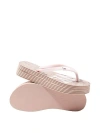 Pink Platform Flip Flops In