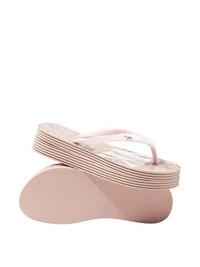Pink Platform Flip Flops In