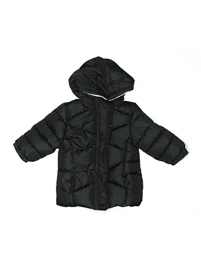 Pre-owned Pink Platinum Babies' Snow Jacket In Black