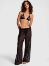 Pink Pull-on Cover-up Pants In Black