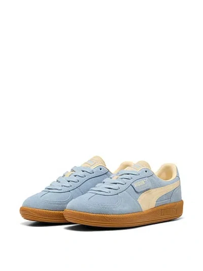 Pink Puma Palermo Leather Sneakers In Blue