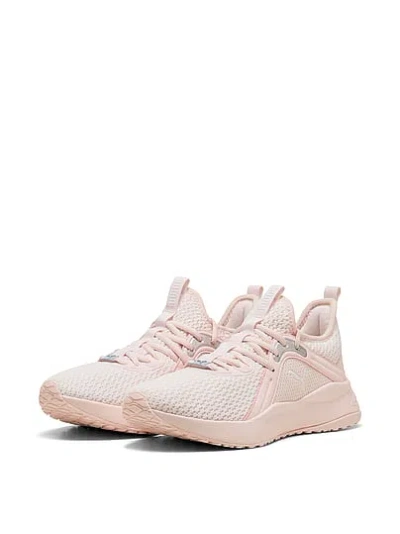 Pink Puma Softride Karma Shine Sneakers In Animal Print