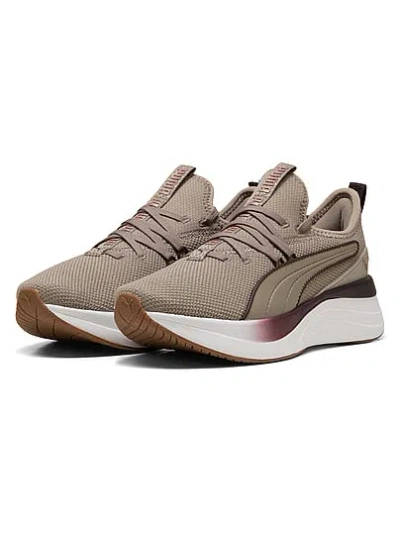 Pink Puma Softride Sabrina Femme Sneakers In Brown