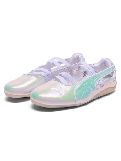 Pink Puma Speedcat Ballet Pearlized Flats In