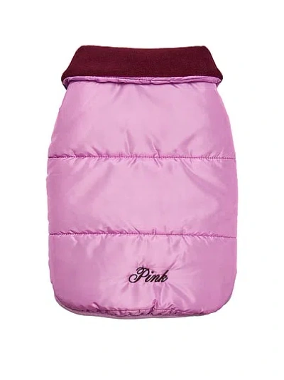 Pink Pup Pet Puffer Jacket In Purple