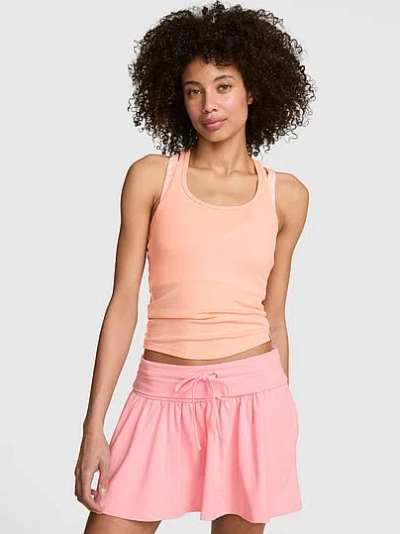 Pink Relaxed Rib Boyfriend Tank Top In Multi