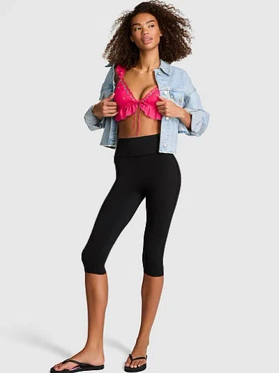 Pink Relay™ Capri Leggings In Black