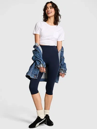 Pink Relay™ Capri Leggings In Blue