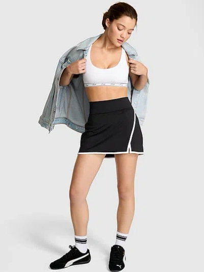 Pink Relay Colorblock Skort In Black