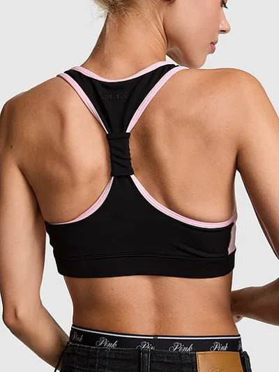Pink Relay™ Colorblock Sports Bra In Black