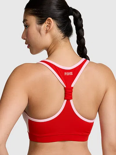 Pink Relay™ Colorblock Sports Bra In Red