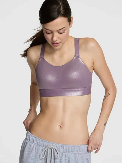 Pink Relay Criss-cross High-support Sports Bra In Purple