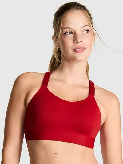 Pink Relay Criss-cross High-support Sports Bra In Red
