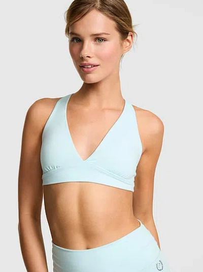 Pink Relay™ Criss-cross Plunge Sports Bra In Blue
