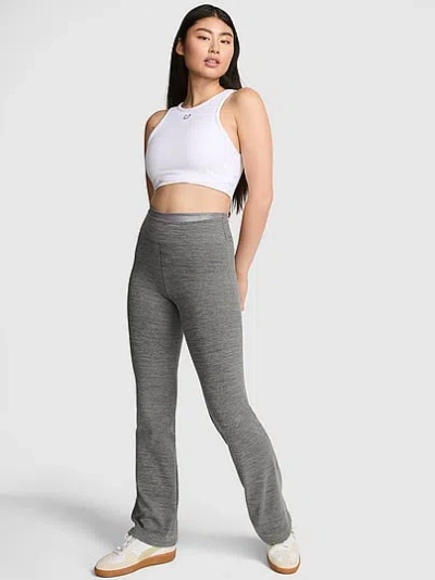 Pink Relay Double Up Flare Leggings In Gray