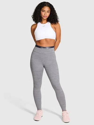 Pink Relay Double Up Leggings In Gray