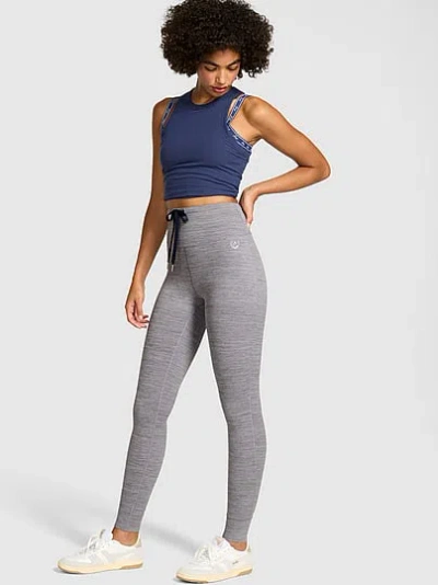 Pink Relay Fitted Jogger Leggings In Gray