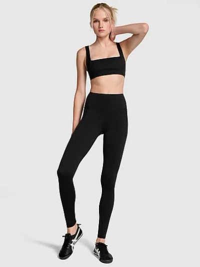 Pink Relay Leggings In Black