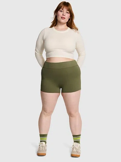 Pink Relay Micro Bike Shorts In Green