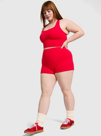 Pink Relay Micro Bike Shorts In Red