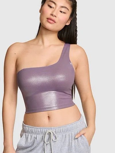 Pink Relay One-shoulder Bra Tank In Purple