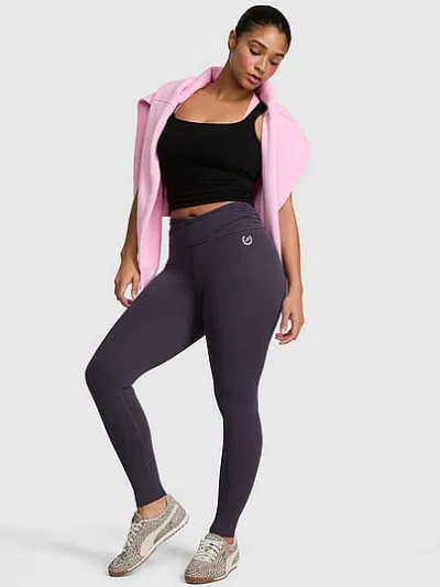 Pink Relay™ Overlap-band Leggings In Black
