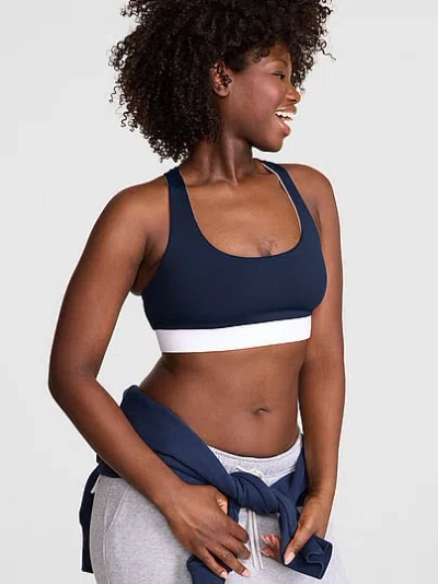 Pink Relay™ Reversible Racerback Sports Bra In Blue