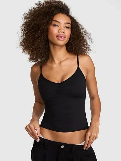 Pink Relay™ Ruched Bra Tank In Black