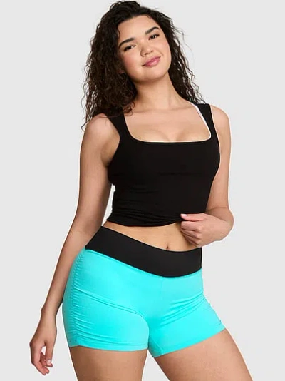 Pink Relay™ Ruched Bun Shorts In Blue