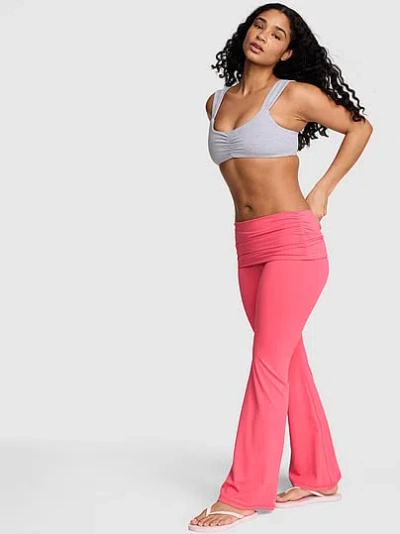 Pink Relay™ Ruched Foldover Flare Leggings In