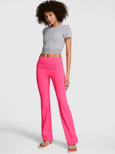 Pink Relay™ Ruched Foldover Flare Leggings In