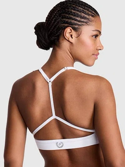 Pink Relay™ Scoop T-back Sports Bra In White