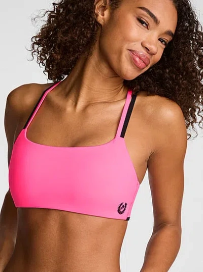 Pink Relay™ Square-neck Cross-back Sports Bra In