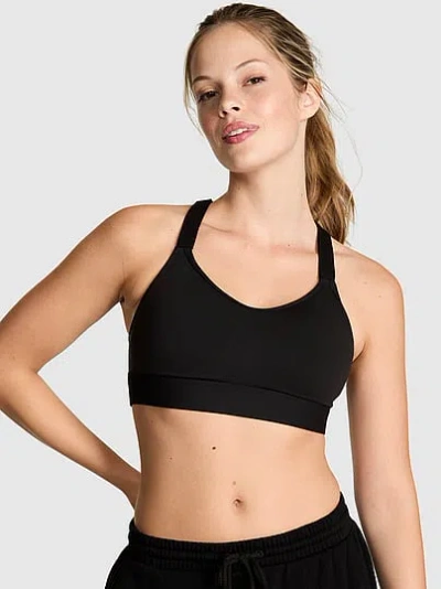 Pink Relay™ Strappy Medium-support Sports Bra In Black