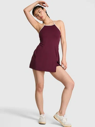 Pink Relay Strappy Sport Dress In Purple