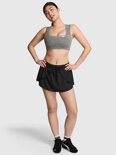 Pink Relay Tulip Skort In Black