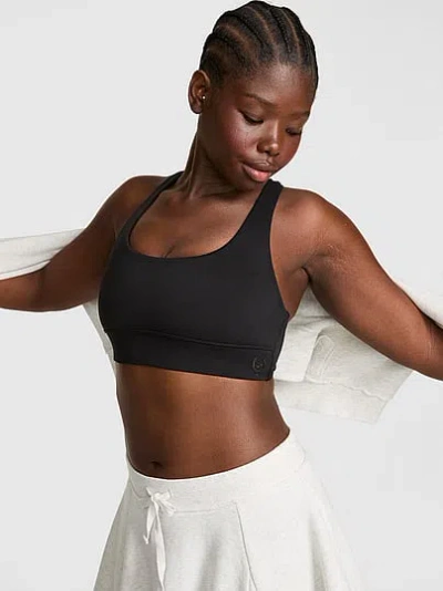 Pink Relay™ Twist-back Bra In Black
