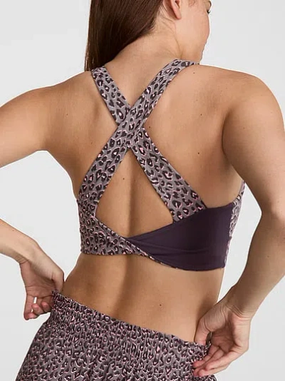Pink Relay™ Twist-back Bra In Brown