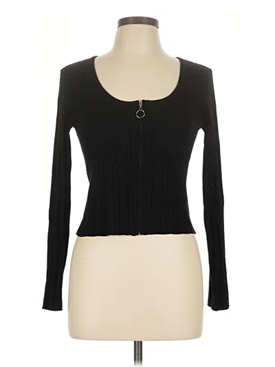 Pre-owned Pink Republic Cardigan Sweater In Black