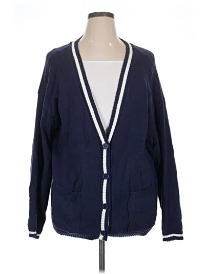 Pre-owned Pink Republic Cardigan Sweater In Blue