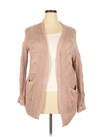 Pre-owned Pink Republic Cardigan Sweater In Brown