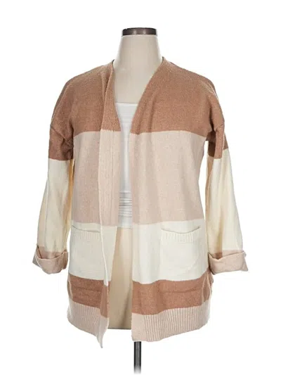 Pre-owned Pink Republic Cardigan Sweater In Brown