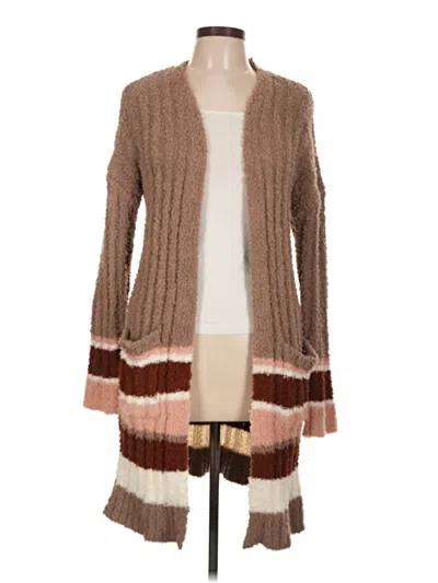 Pre-owned Pink Republic Cardigan Sweater In Brown