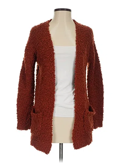 Pre-owned Pink Republic Cardigan Sweater In Brown