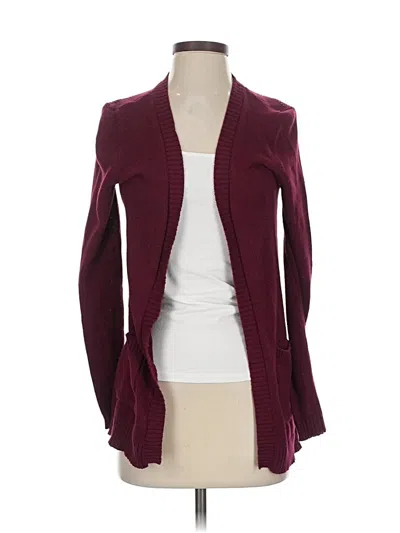 Pre-owned Pink Republic Cardigan Sweater In Burgundy