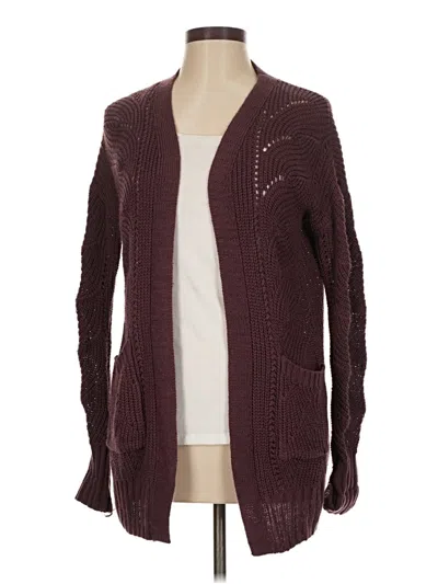 Pre-owned Pink Republic Cardigan Sweater In Burgundy
