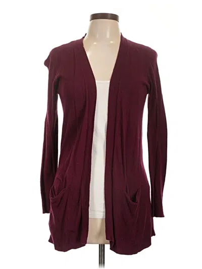 Pre-owned Pink Republic Cardigan Sweater In Burgundy