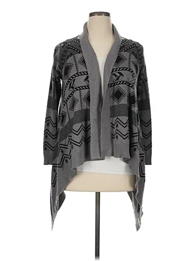 Pre-owned Pink Republic Cardigan Sweater In Gray
