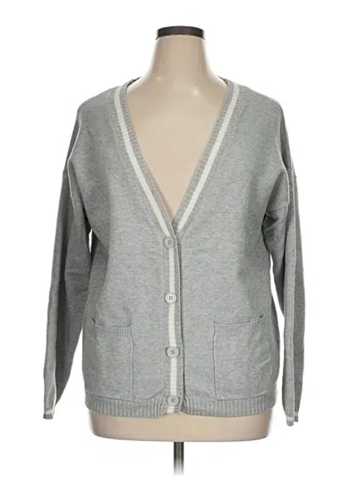 Pre-owned Pink Republic Cardigan Sweater In Gray