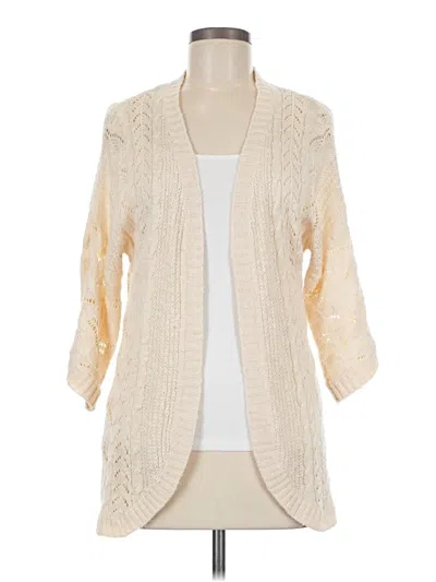 Pre-owned Pink Republic Cardigan Sweater In White